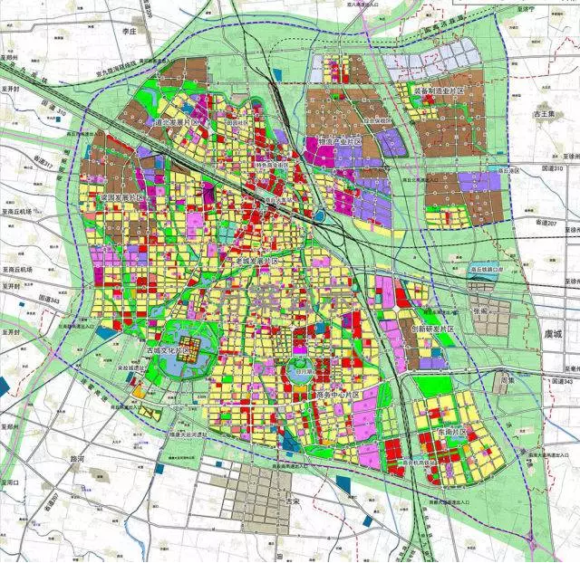签证中心  商丘市城市总体规划(20—2030)规划商丘中心城区建设3条